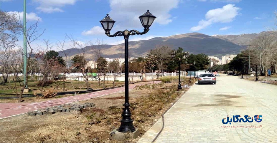 مدل پایه چراغ های پارکی فولادی
