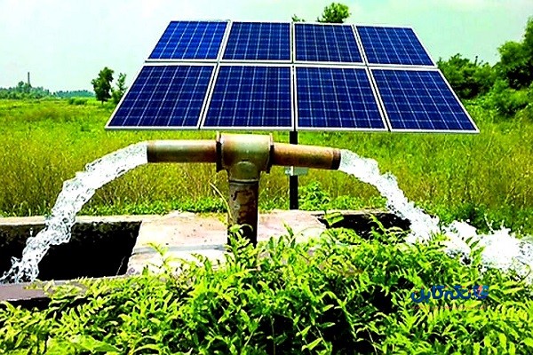 آبیاری مزرعه با سیستم خورشیدی