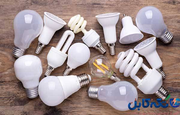 انواع لامپ های شرکت بارش نور