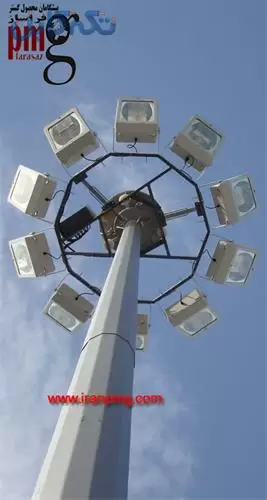 برج روشنایی 30 متری و ساخت پایه روشنایی خیابانی