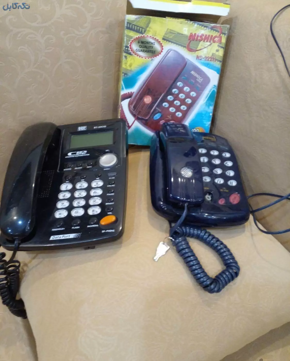 دو دستگاه تلفن رومیزی سالم