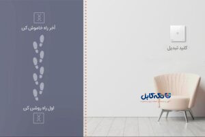 هوشمندسازی خانه با کلید لمسی تبدیل