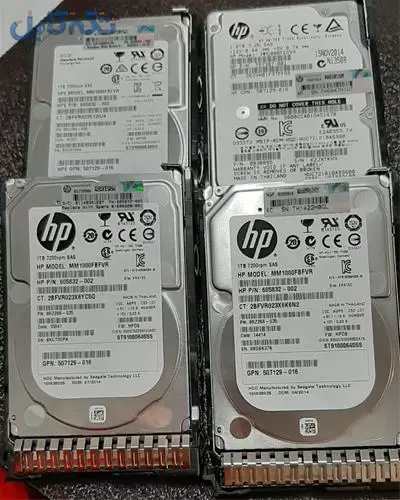 فروش هارد سروری HP در ظرفیت های مختلف