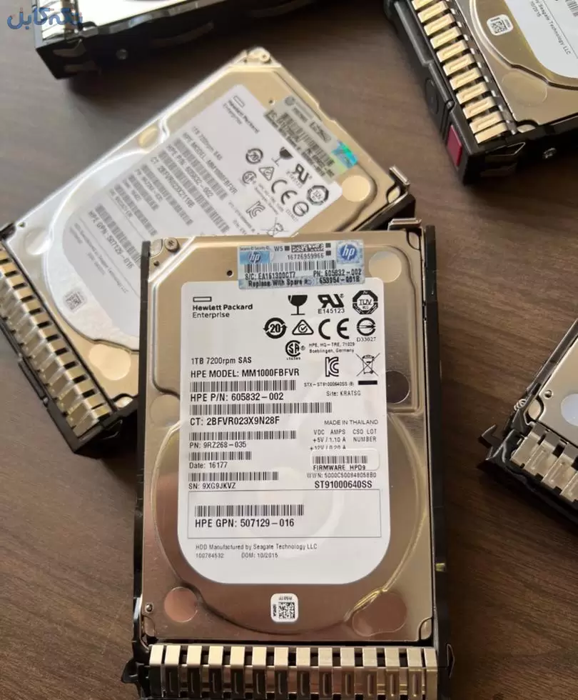 هارد سرور اچ‌پی HPE 1TB SAS 6G 7.2K