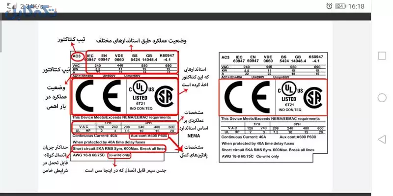 فروش سیم ، کابل ، کنتاکتور ، انواع فیوز