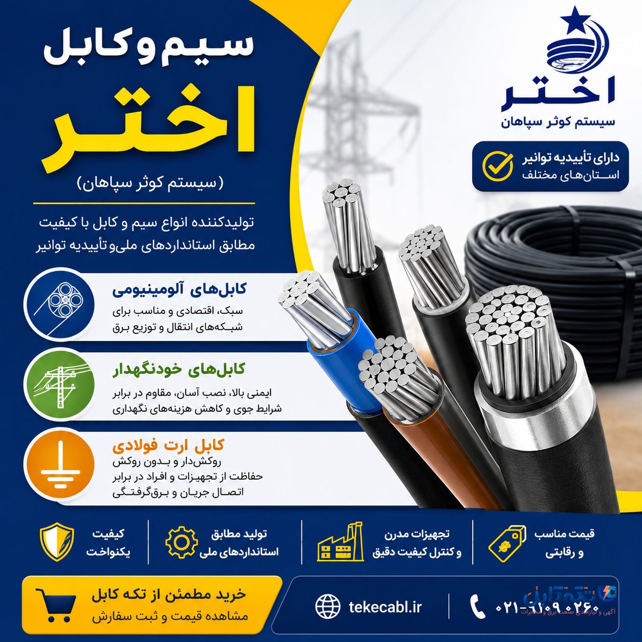 سیم و کابل اختر؛ نگاهی بر شرکت و محصولات عرضه شده توسط آن