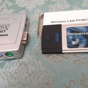 سوئیچ کنترل دو کامپیوتر KVM و کارت LAN Wireless