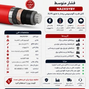 کابل آلومینیوم کراسلینک ۳۰۰ فشار متوسط